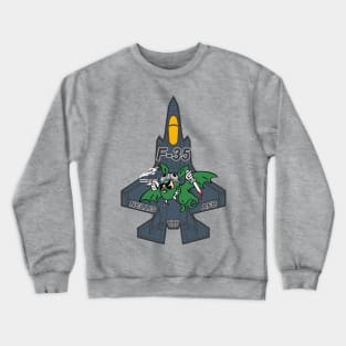 F-35A Lightning II - Green Bats Crewneck Sweatshirt